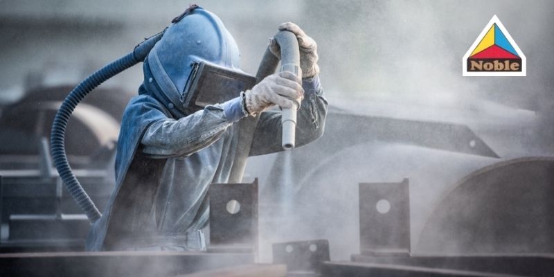 sandblasting process