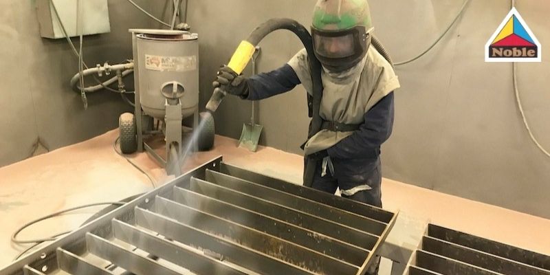 sandblasting process