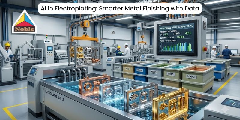AI in electroplating for gold, silver, nickel and copper finishes.
